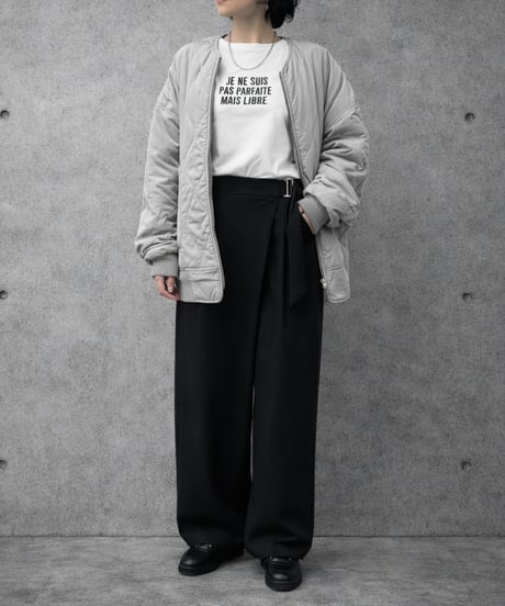 全国送料185円【siro de la bonte】R643208 message Tshirt（ｸﾞﾘｯﾀｰ）30/-highgage cotton