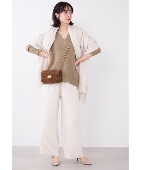 【MICA&DEAL】 ラクーンデュアルVネックニット 0126308103
