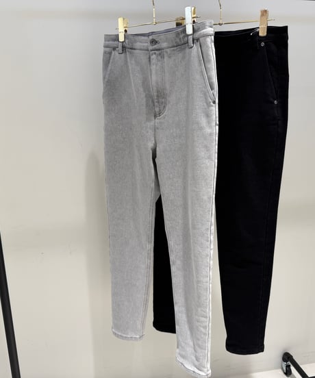 【ayane '26 winter collection】876828 裏起毛スキニーパンツ（ブラック＆グレー）