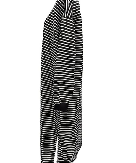 【ayane '26 winter collection】876835 裏起毛ボーダーワンピース