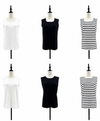 【siro de la bonte | '27 Spring Collection】 30s/2silketcotton 2way kami knit tank R613108