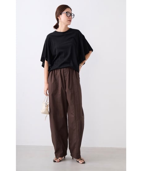 【MICA&DEAL】 0126203161 撥水-ワイドコクーンイージーパンツ