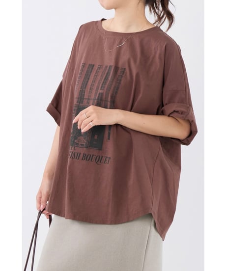 【MICA&DEAL】 0126209204 接触冷感-フォトプリントハーフスリーブT-shirt