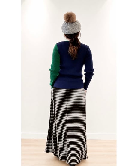 【sfide -スフィーデ-】 Border Knit NO.1263001