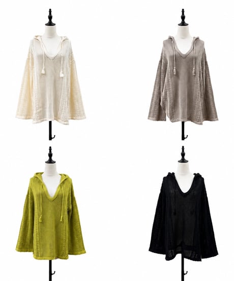 【siro de la bonte | '27 Spring Collection】 32/2COTTON lace mesh knit foody R713102