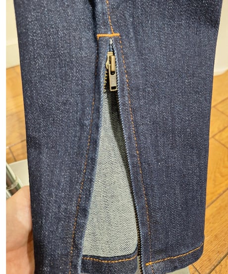 【MARGAUX VINTAGE】 PT - 26083 - A ワンウォッシュデニムスリムパンツ