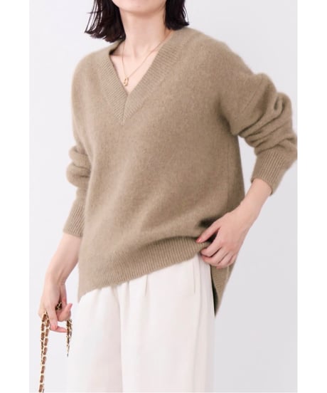 【MICA&DEAL】 ラクーンデュアルVネックニット 0126308103