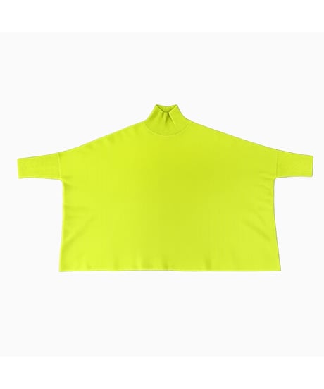 【siro de la bonte 26AW】R643108 32/2COTTON plating nylon bottleneck poncho pullover