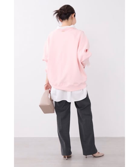【MICA&DEAL】 0126309089 "MDL"フロッキーロゴプリントスウェット