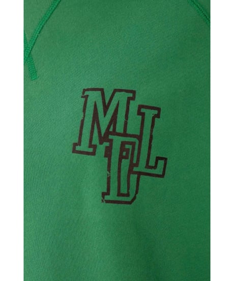【MICA&DEAL】 0126309089 "MDL"フロッキーロゴプリントスウェット