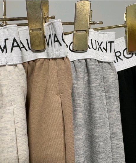【MARGAUX VINTAGE 26AW】MG  PT - 26141 - A ロゴウエストタックパンツ