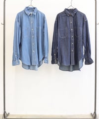 【LE MELANGE| '27 Spring Collection】 5.5oz LIGHT DENIM ダンガリーシャツ 8443202-5／２月上旬から２月下旬発送予定
