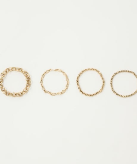 全国送料185円【nothing and Others 】c42510030 Expressive Chain Ring Set