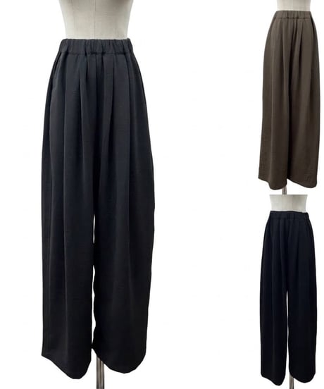 【siro de la bonte | '27 Spring Collection】hightwist smooth tuck easy pants R713215