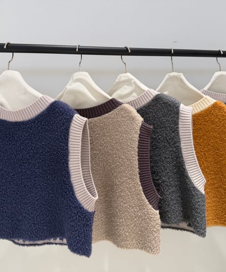 【ayane '26 winter collection】876837 ロゴニットベスト