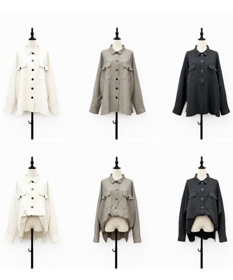 【siro de la bonte 26AW】R653306 herringbone shirt jacket