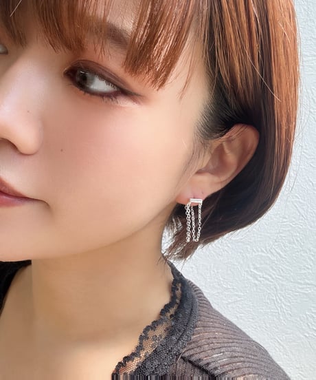 【charmaer 27 Early spring】 297105 ダブルチェーンピアス