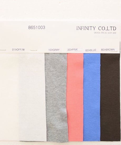 【LE MÉLANGE '26 winter collection】8651003 30/-COTTON / TENCEL RIB