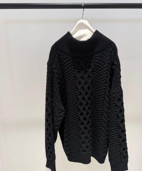 【ayane '26 winter collection】876825 襟付きアランニット