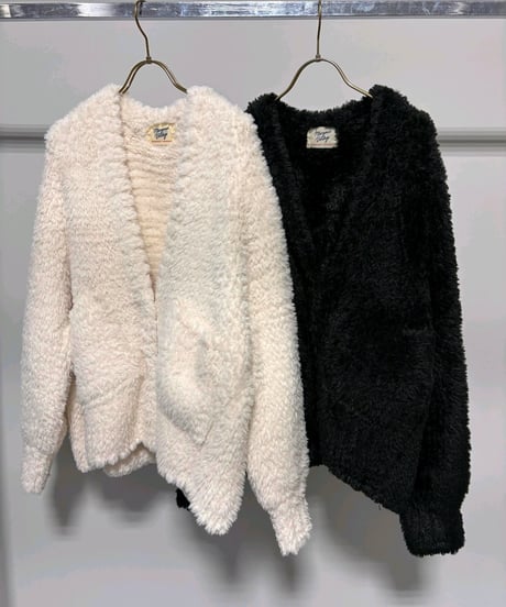 【MARGAUX VINTAGE 26AW】MG  KN - 26127 - A フェザーヤーンVカーディガン
