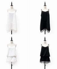 【siro de la bonte | '27 Spring Collection】hightwist smooth 4way lace docking camisole R713218