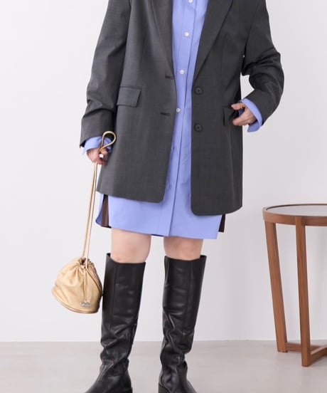 【MICA&DEAL】 0126305100 多機能素材-ビッグテーラードジャケット