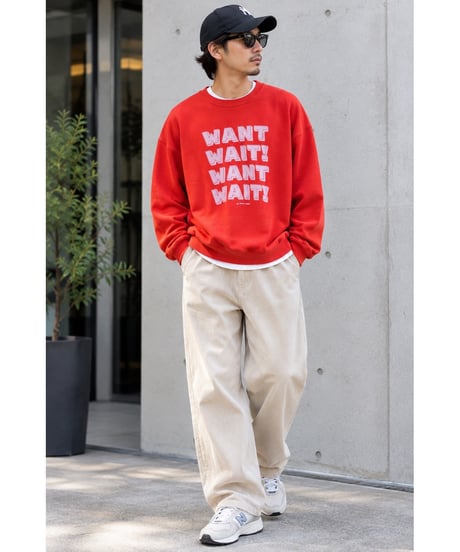 【free rage】WANT WAIT! スウェット 226CC830E