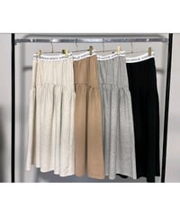 【MARGAUX VINTAGE 26AW】 MG  SK - 26142 - A ロゴウエストギャザースカート