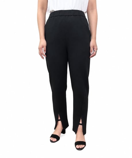 【siro de la bonte | '27 Spring Collection】 stretch doubleface 2way slit tight pants R713204