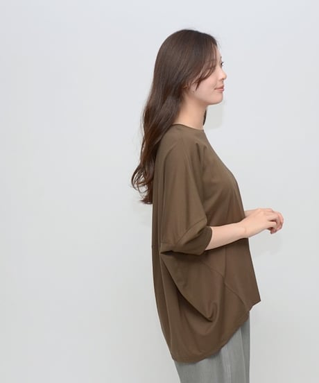 全国送料185円【Praia】LER-2692/2545 ソフトポンチコクーンプルオーバー