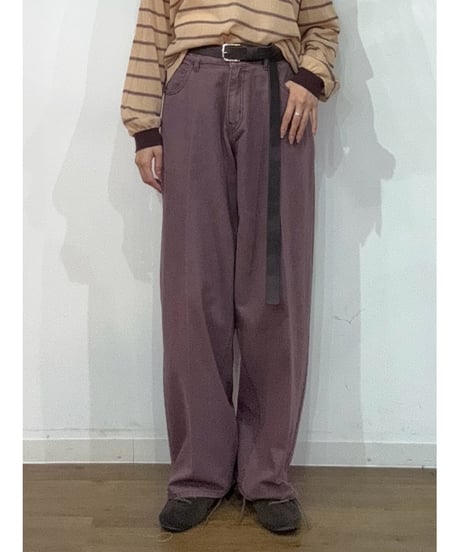 【PRIORITY | Pre-Order '27 Spring Collection】バレルレッグカラーパンツ P71073KR／1月末より発送予定