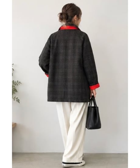 【Kelen】　MAX reversible short coat KLM26FJK1126