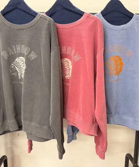 【LE MÉLANGE '26 winter collection】8651006 9.5OZ GARMENT DYED BACK FLEECE PILE 製品洗い