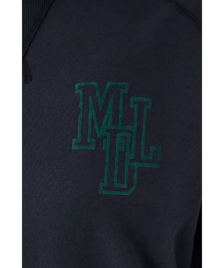【MICA&DEAL】 0126309089 "MDL"フロッキーロゴプリントスウェット