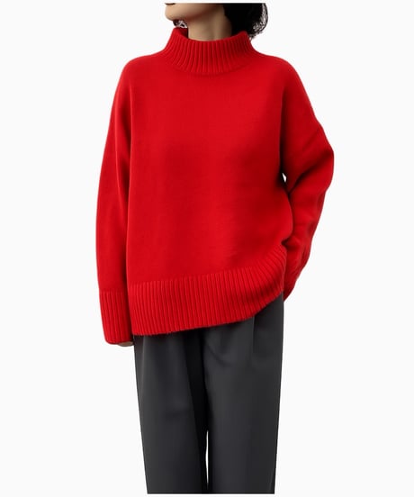 【siro de la bonte 26AW】R653109 whip yarn bottleneck pullover