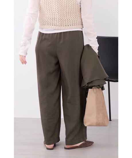 【MICA&DEAL】 0126303054 フィブリルワイドストレートイージーパンツ