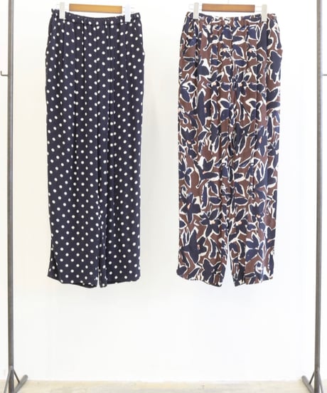 【LE MELANGE | '27 Spring Collection】IPEKARプリントイージーパンツ　8713503／１月下旬から２月中旬発送予定