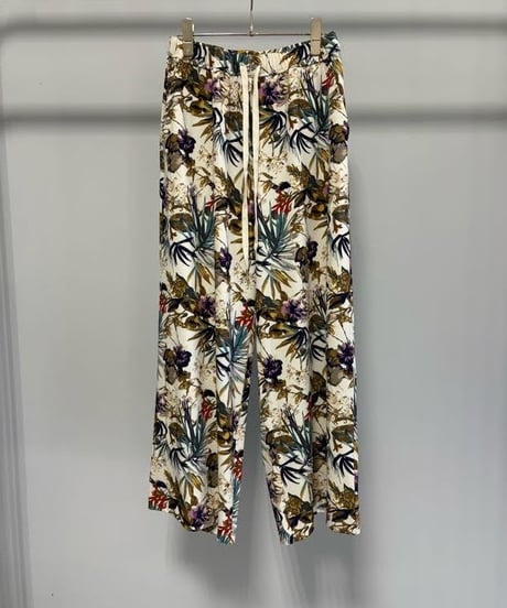 【MARGAUX VINTAGE | '27 Spring Collection】 ボタニカル柄パンツ  PT 27011／1月下旬から2月中旬発送予定