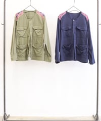 【LE MELANGE| '27 Spring Collection】コットンボイル刺繍ミリタリーブルゾン 8713806／３月上旬から３月下旬発送予定