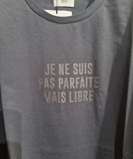 全国送料185円【siro de la bonte】R643208 message Tshirt（ｸﾞﾘｯﾀｰ）30/-highgage cotton