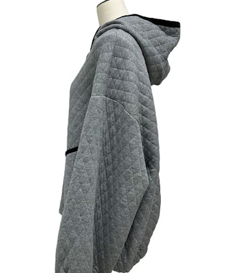 【ayane '26 winter collection】876812 キルト地ジップアップパーカー