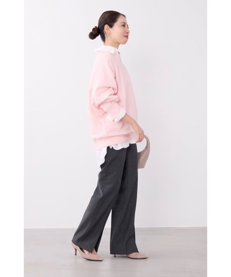 【MICA&DEAL】 0126309089 "MDL"フロッキーロゴプリントスウェット