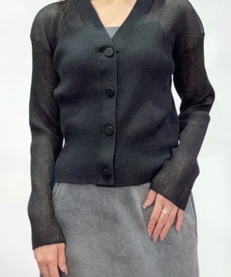 【PRIORITY | '27 Spring Collection】 シアーリブカーデ P71089KR／２月下旬から３月下旬発送予定