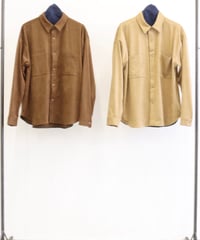 【LE MELANGE | '27 Spring Collection】ECO SUEDE シャツ　 8713201／１月下旬から２月中旬発送予定