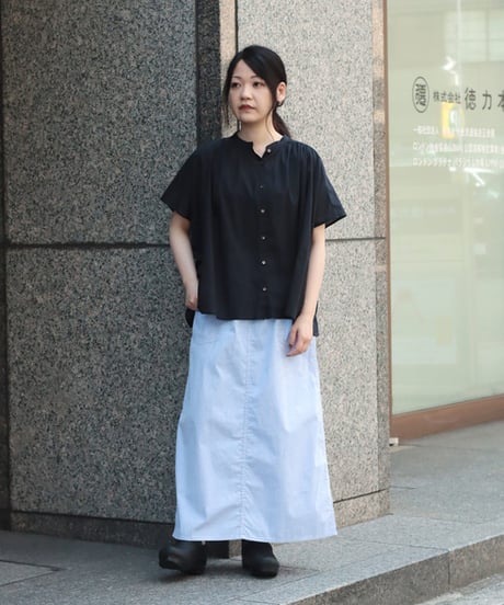[Brocante / ブロカント]  36-0322X インドボイル フロンセシャツ