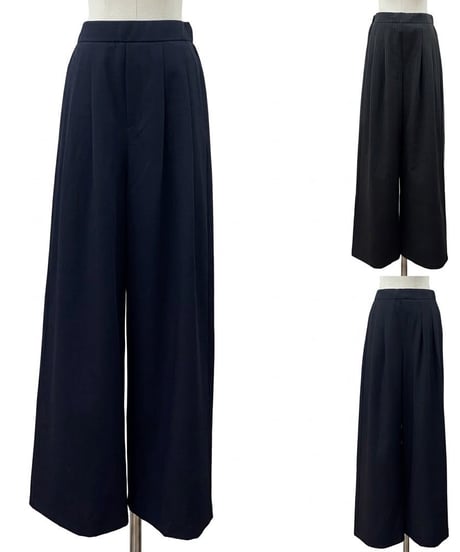 【siro de la bonte | '27 Spring Collection】 stripe stretch flannel tuck straight pants R713308