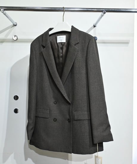 【cafune】 635403 tweed like double jacket