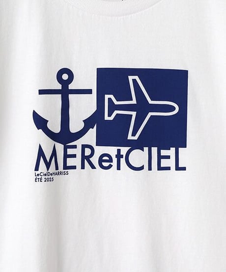 全国送料185円【Harriss】BK251-61260 MERetCIEL柄Tシャツ