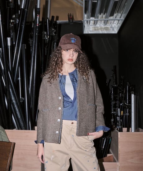【LE MÉLANGE '26 winter collection】8658001 CORDUROY BASEBALL CAP