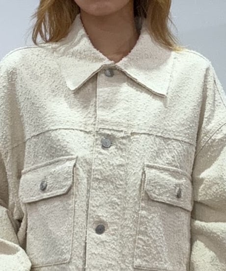 【PRIORITY | Pre-Order '27 Spring Collection】ブークレデニムジャケット P71072KR／1月末より発送予定
